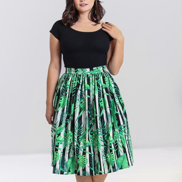 Stripes and Plants Skirt in Various Sizes New with tags - Picture 2 of 9